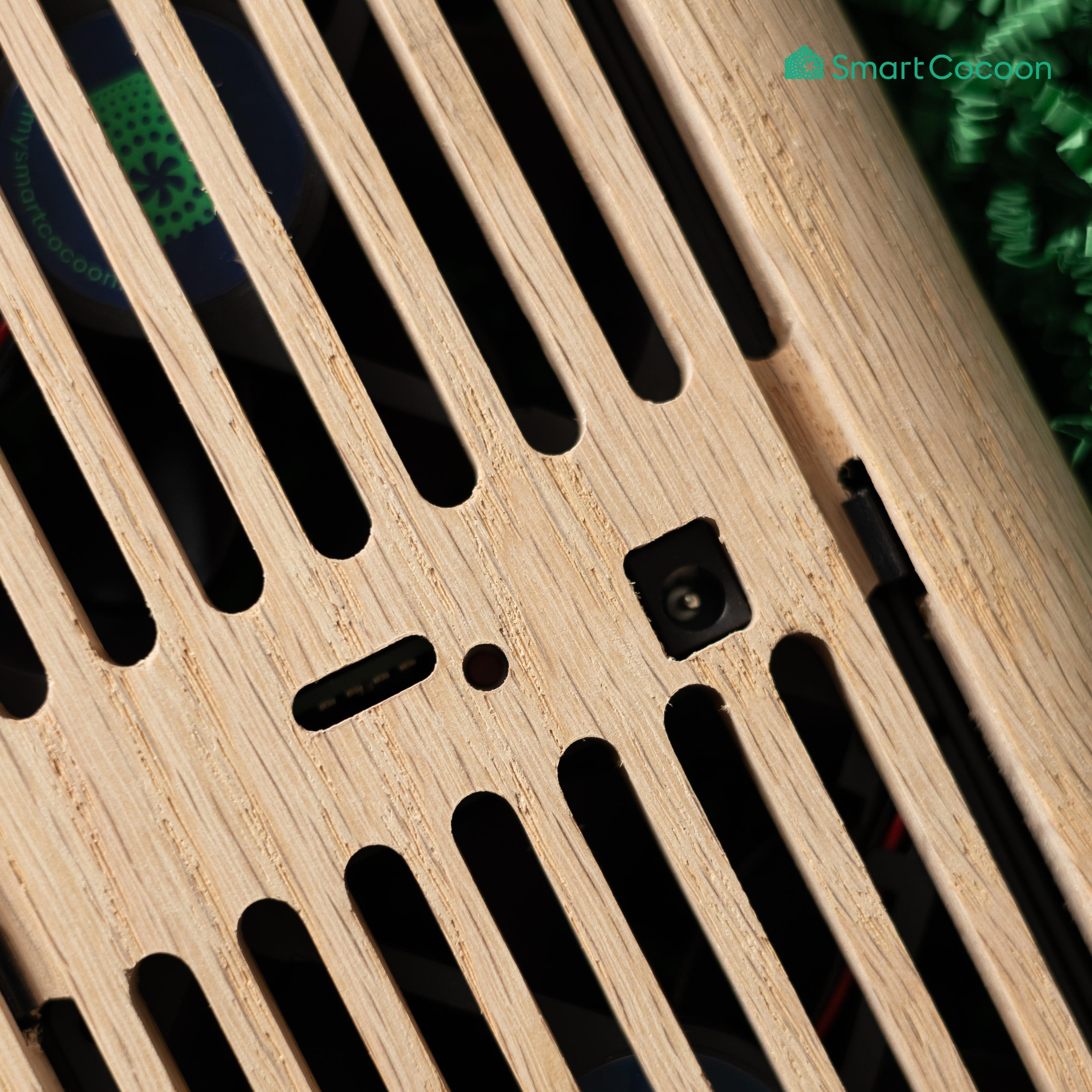 Booster Fan with Custom-Made Wood Cover