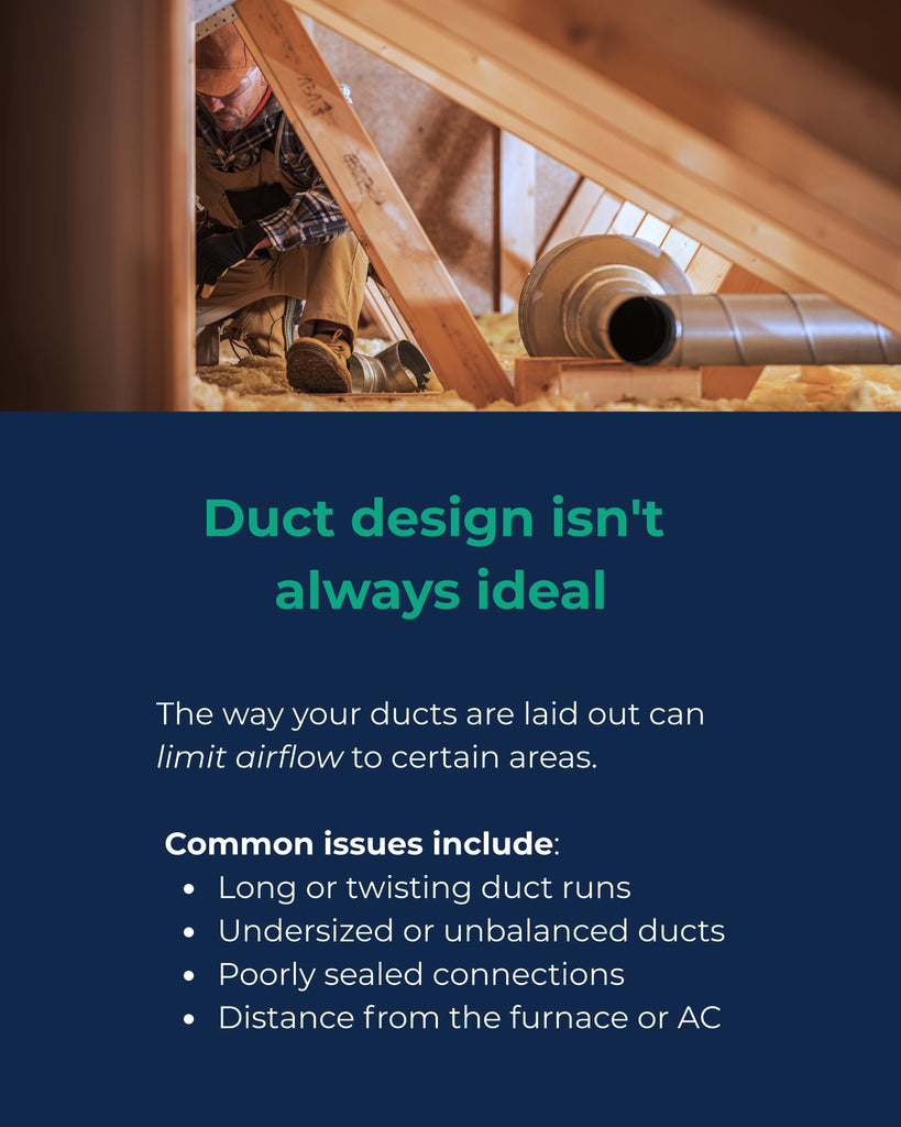 Duct design isn't always ideal