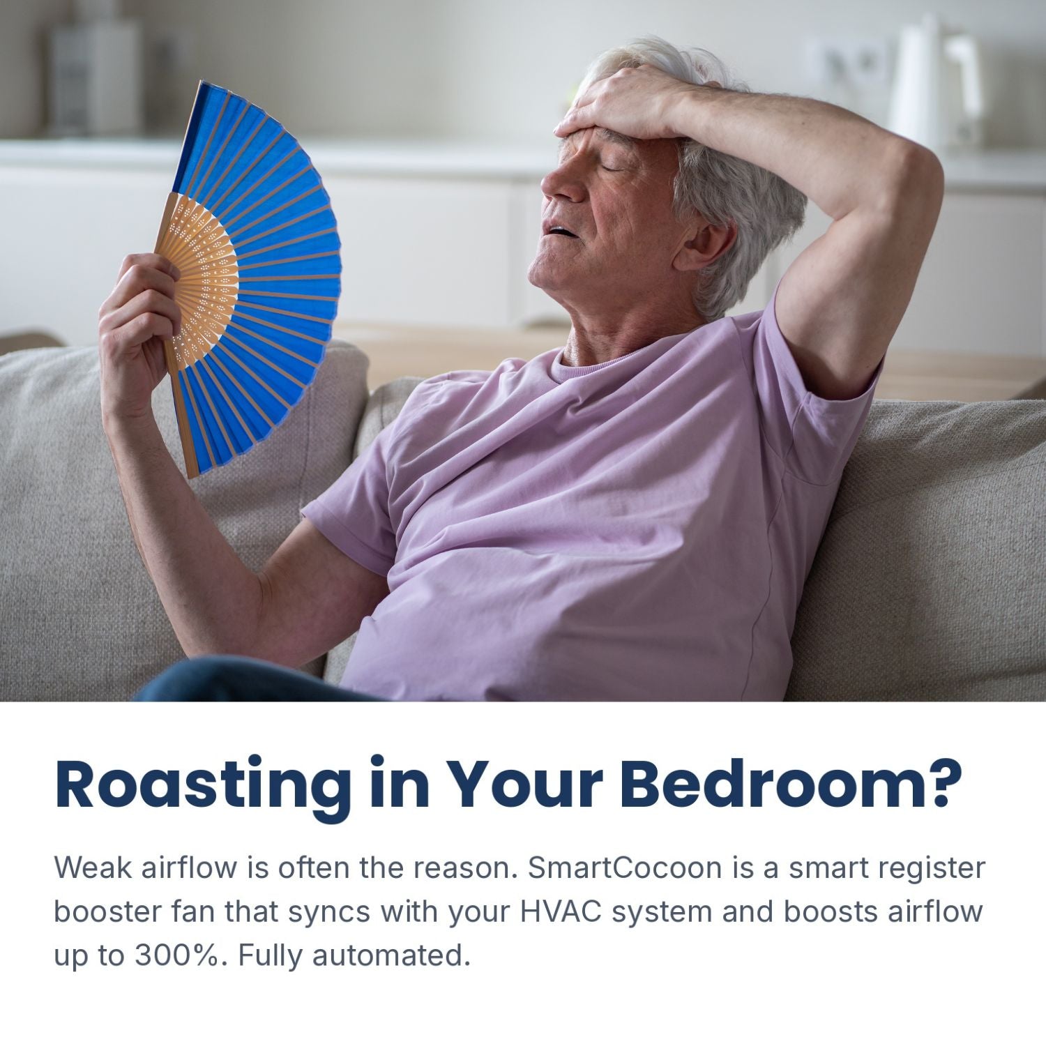 Smart Vent Register Booster Fan